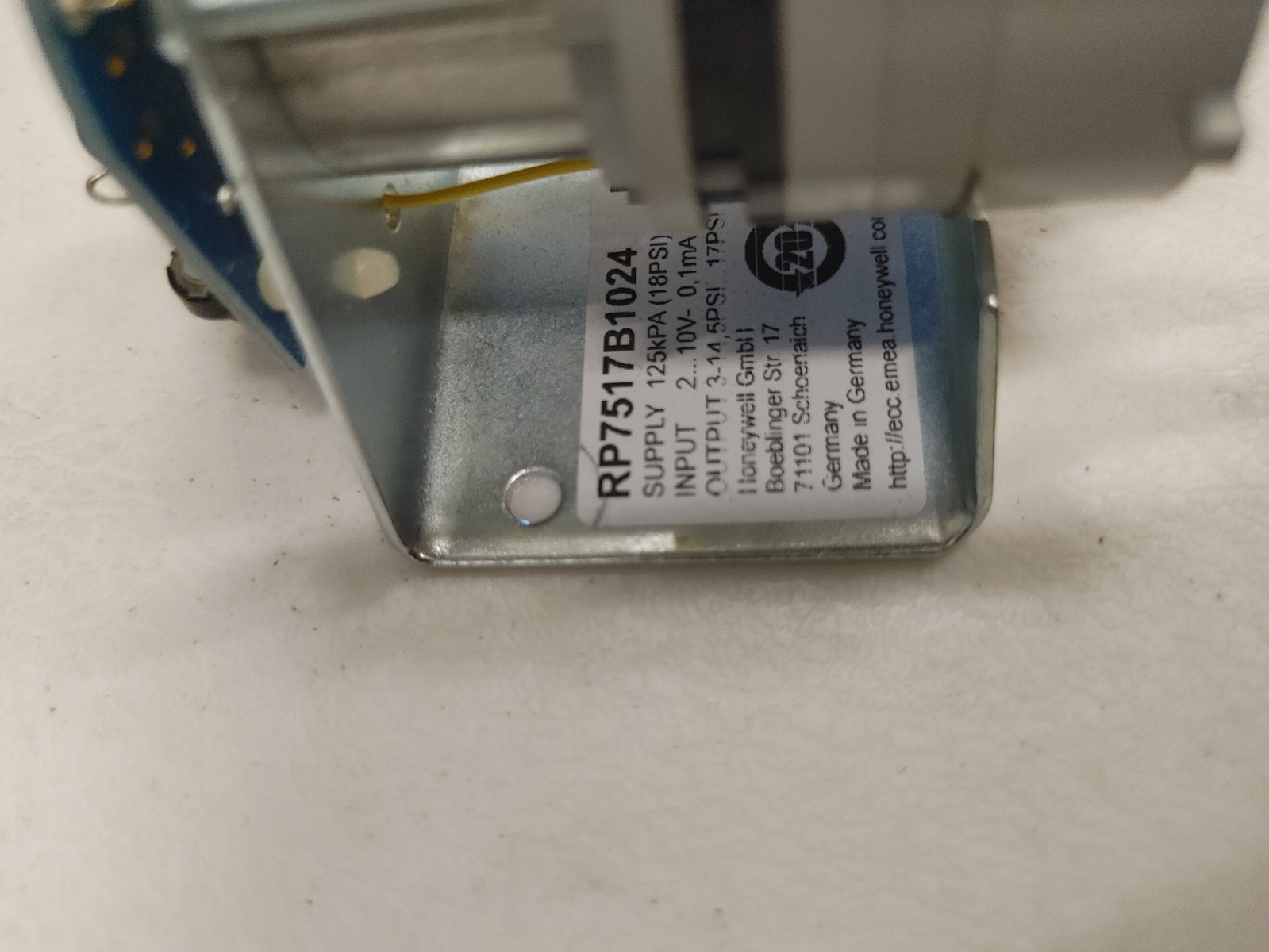 Honeywell RP7517B1024 Transducer