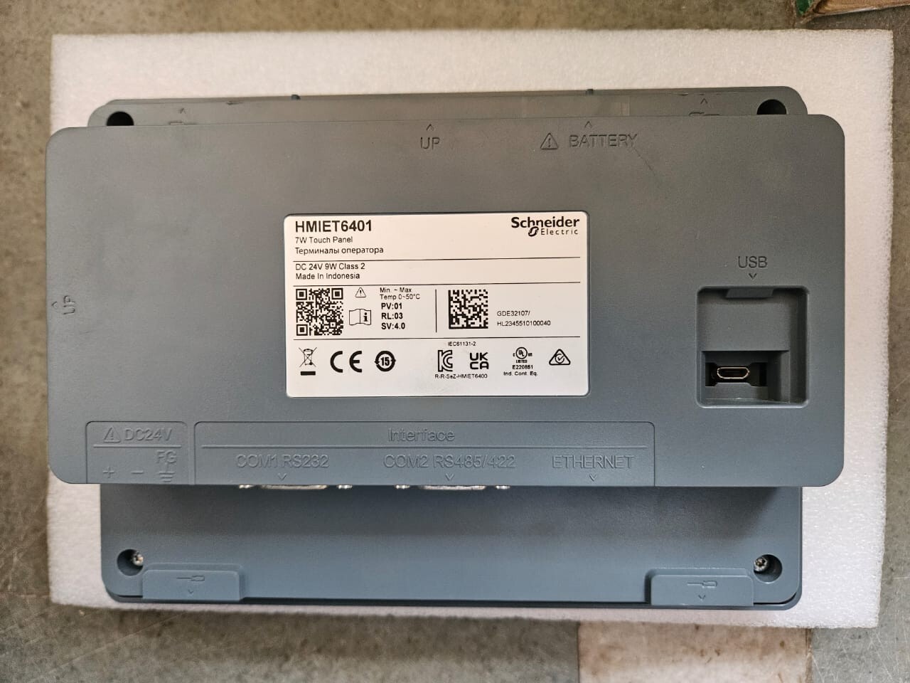 Schneider Electric HMIET6401 7W Touch Panel