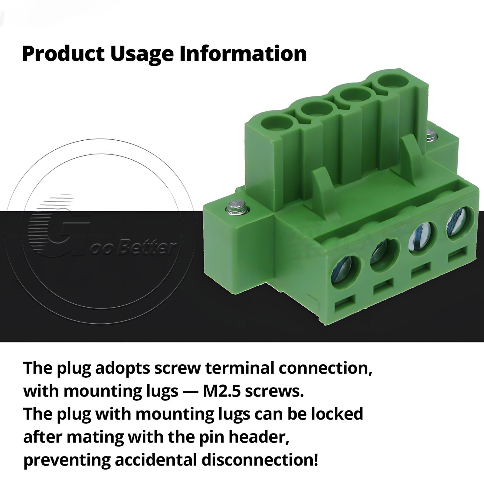5.08mm Pitch PCB Terminal Block with Flange Screw Terminal Plugs 2-Pin to 24-Pin