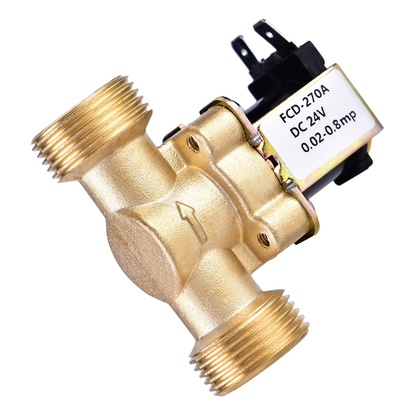 3/4 DC 24V Normally Closed Brass Electric Solenoid Magnetic Valve For Water