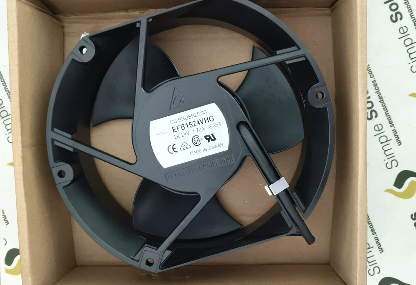 1PC- Delta EFB1524VHG DC Brushless Axial Flow fan 24VDC/1.70A 3 Wire- New