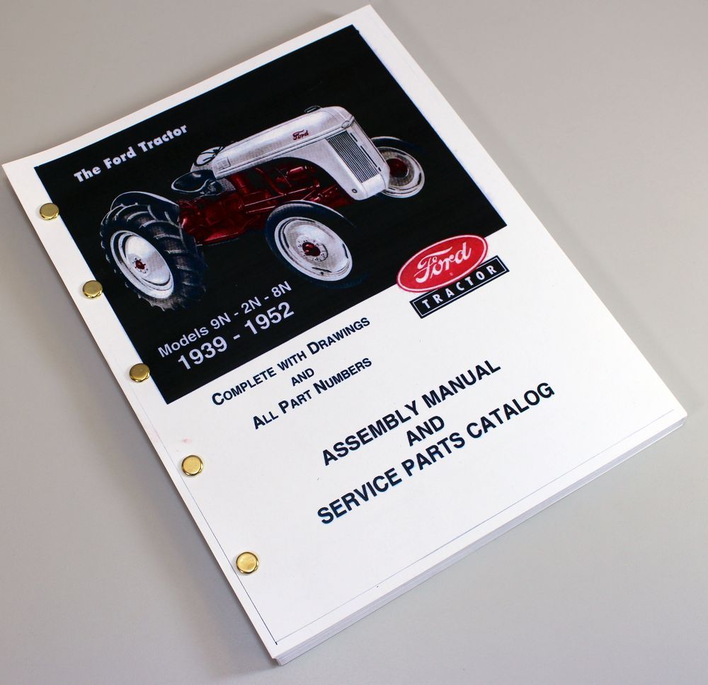 Ford 9N 2N 8N Tractor Assembly Parts Manual Catalog Book Exploded View 1939-1952