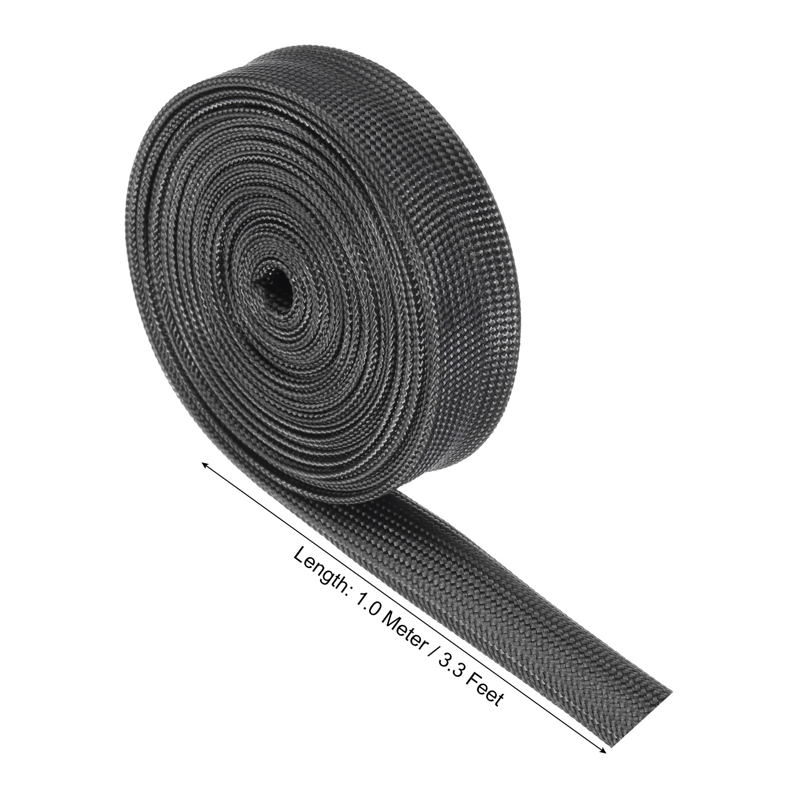 Insulation Cable Protector 3.3 Ft-10mm High TEMP Fiberglass Sleeve Black