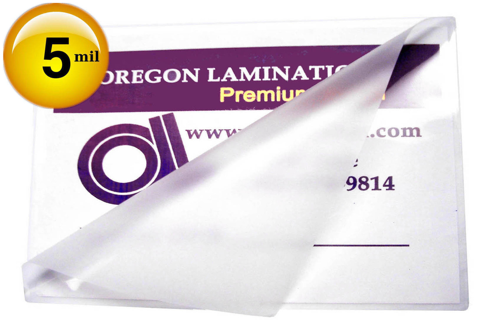 500/pack File Card size 5 Mil Hot Laminating Pouches 3-1/2 x 5-1/2 Clear 3.5×5.5