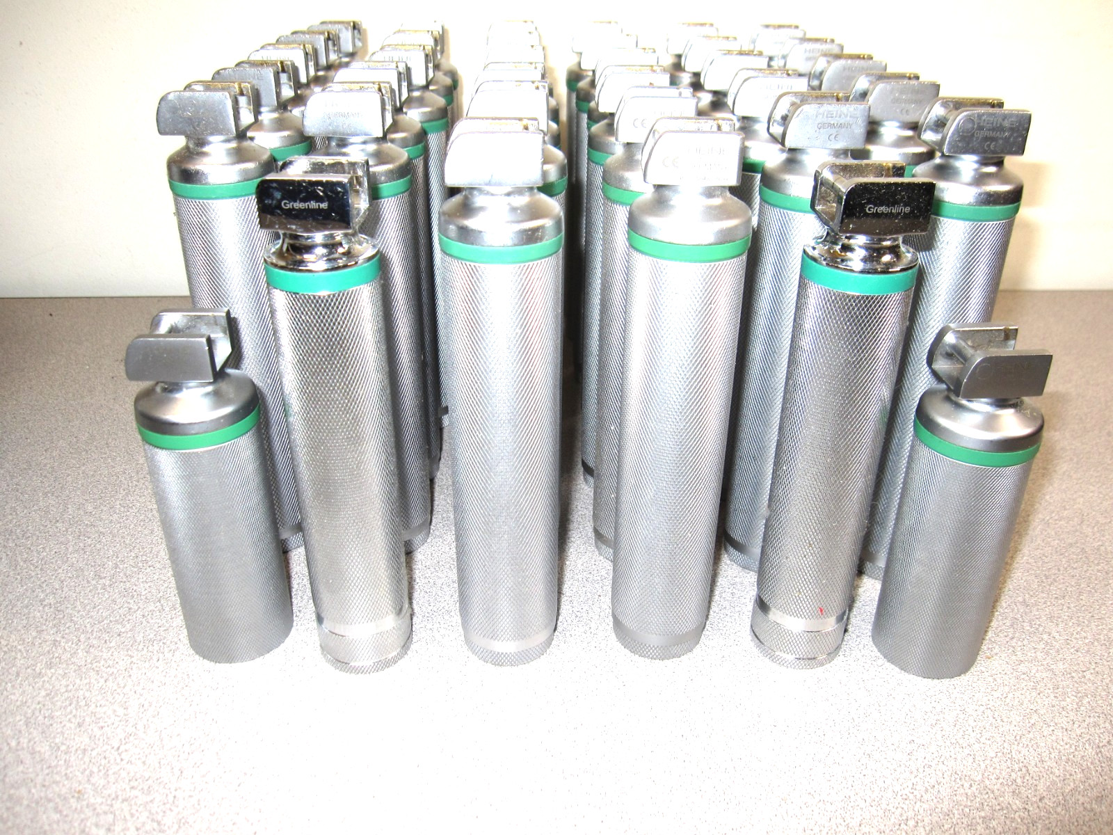 LOT 36x Heine Greenline Fiberoptic Handle German Stainless, CE