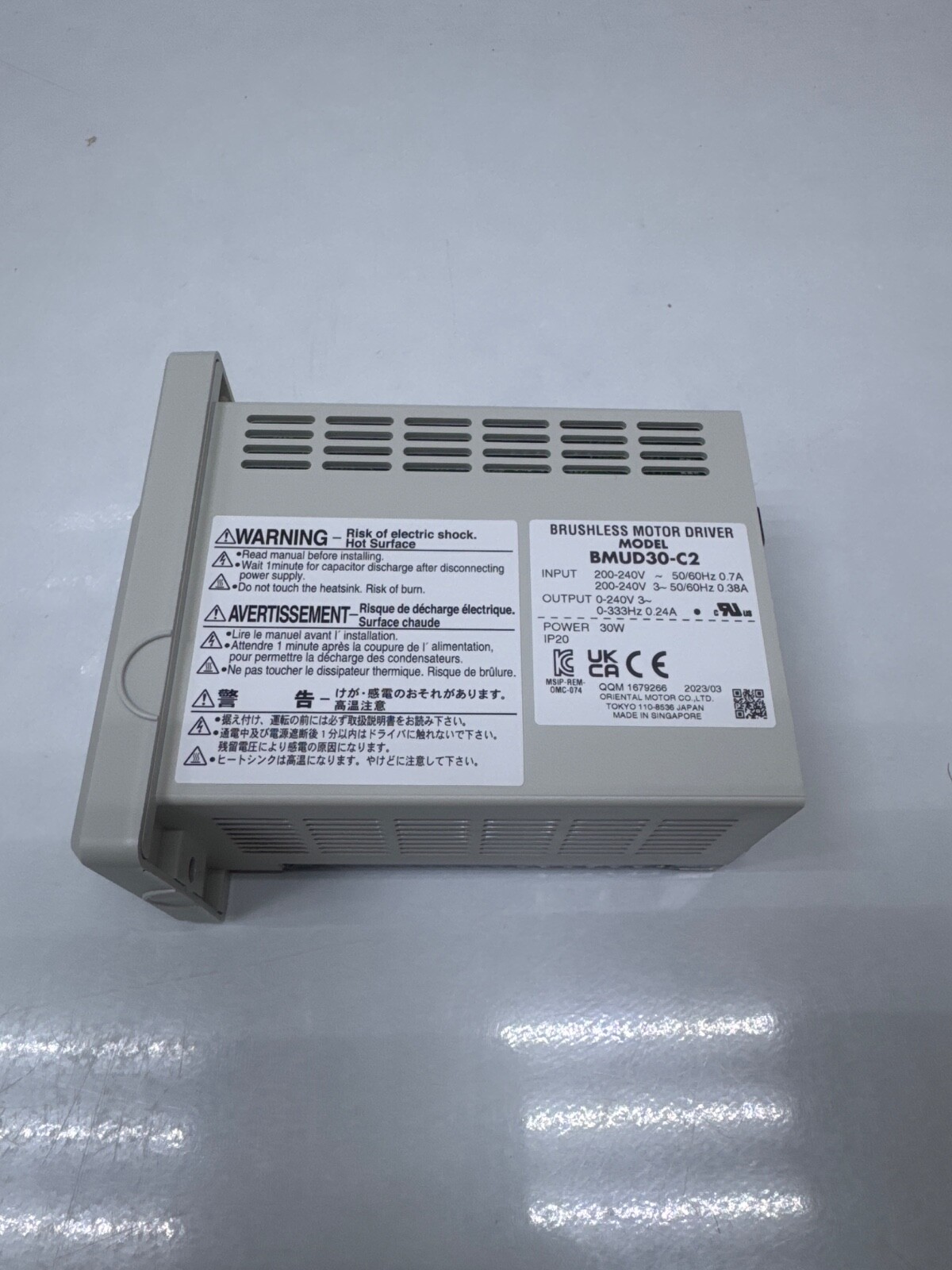 ORIENTAL MOTOR BMUD30-C2 BRUSHLESS MOTOR DRIVER