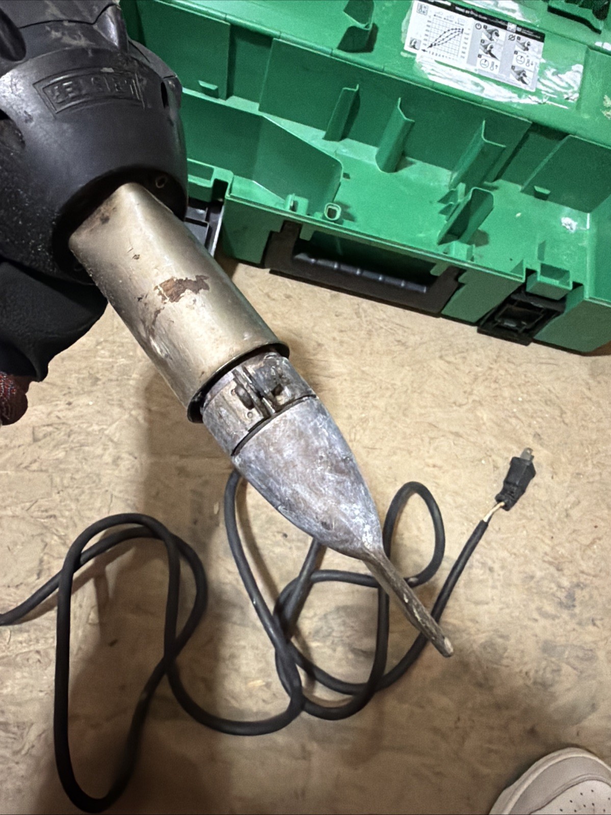 Leister Triac ST 141.228 Plastic Welder with Nozzle & Carrying Case