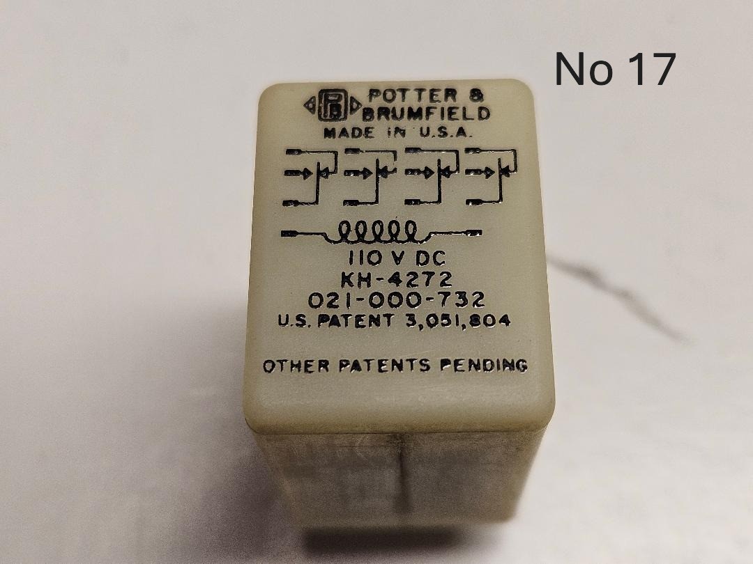 Various 4PDT cube relays by various manufacturers-see description $7.00/ec