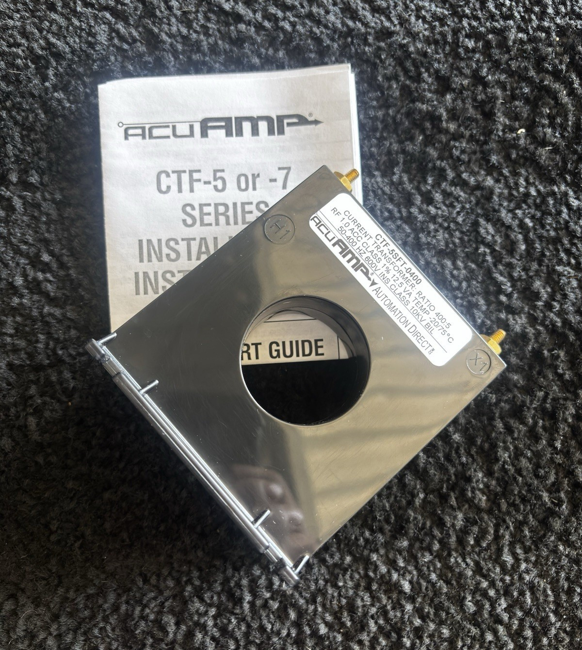 ACUAMP CTF-5 Current Transformer CTF-5SFT-0400 400:5A 600V AC 5VA