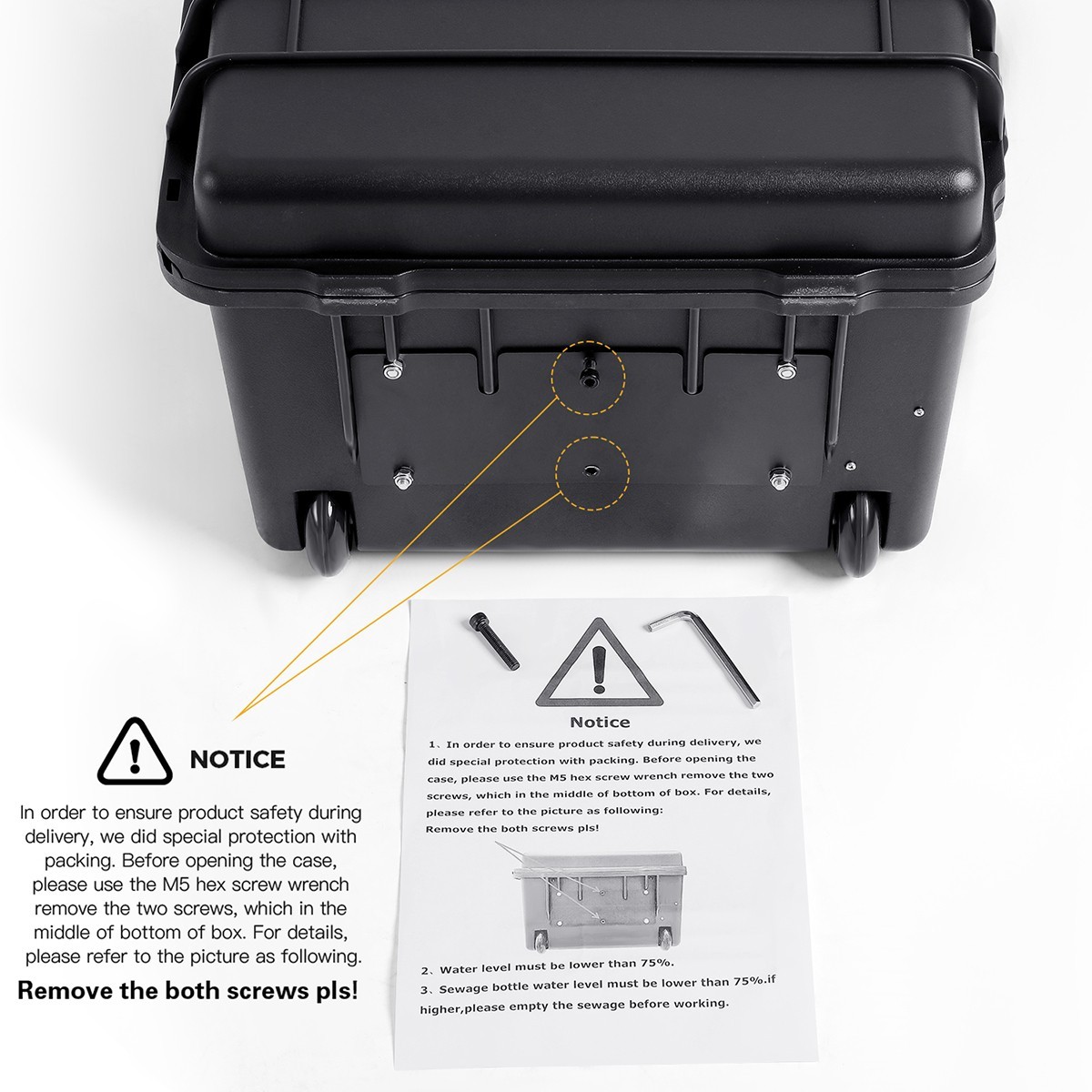 Portable Dental MobleDelivery Unit Powerful Suction Air Compressor 4Hole