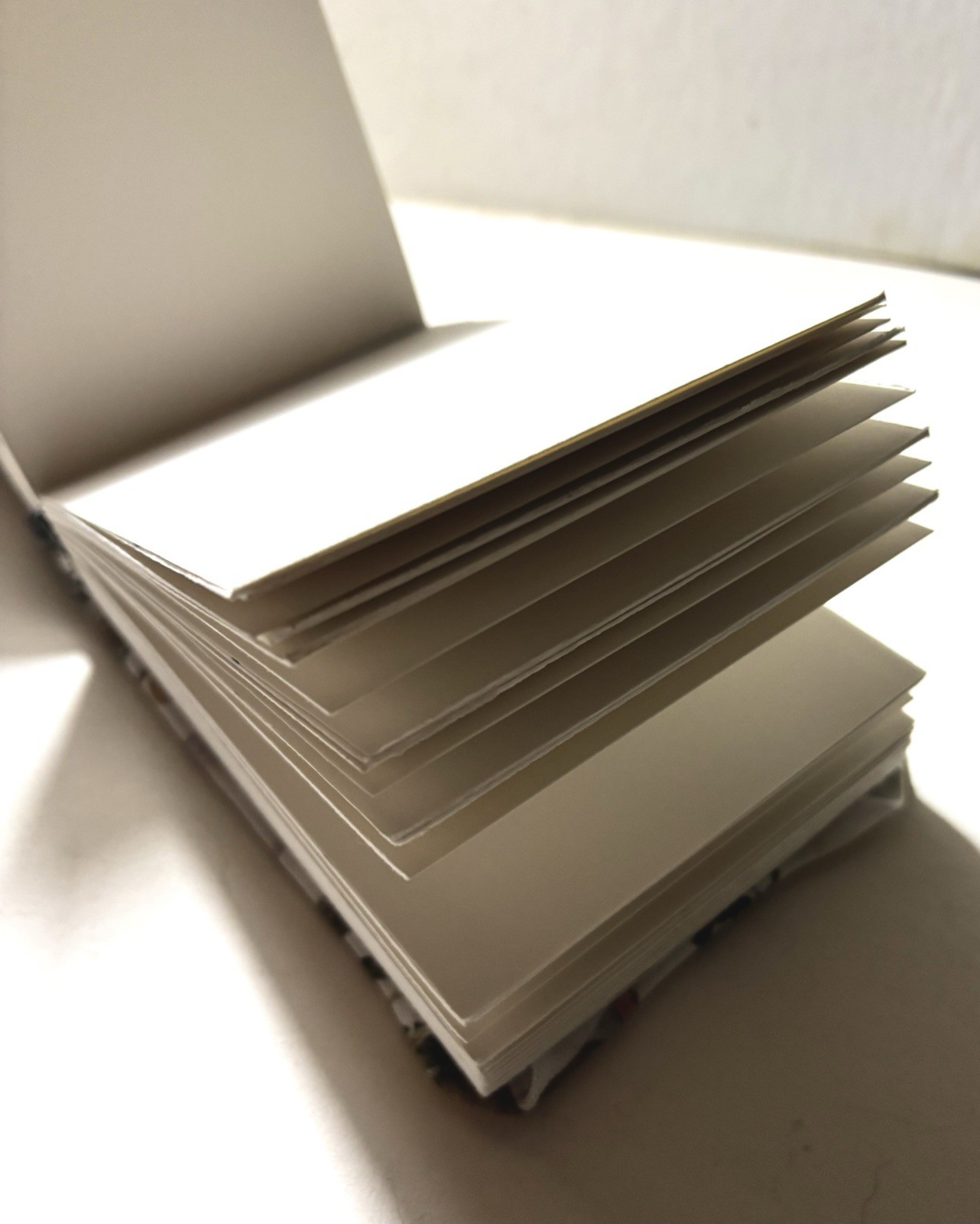 Handmade White Fabric Mushroom Blank Watercolor-book Arches Paper – 6 in. x 4 in
