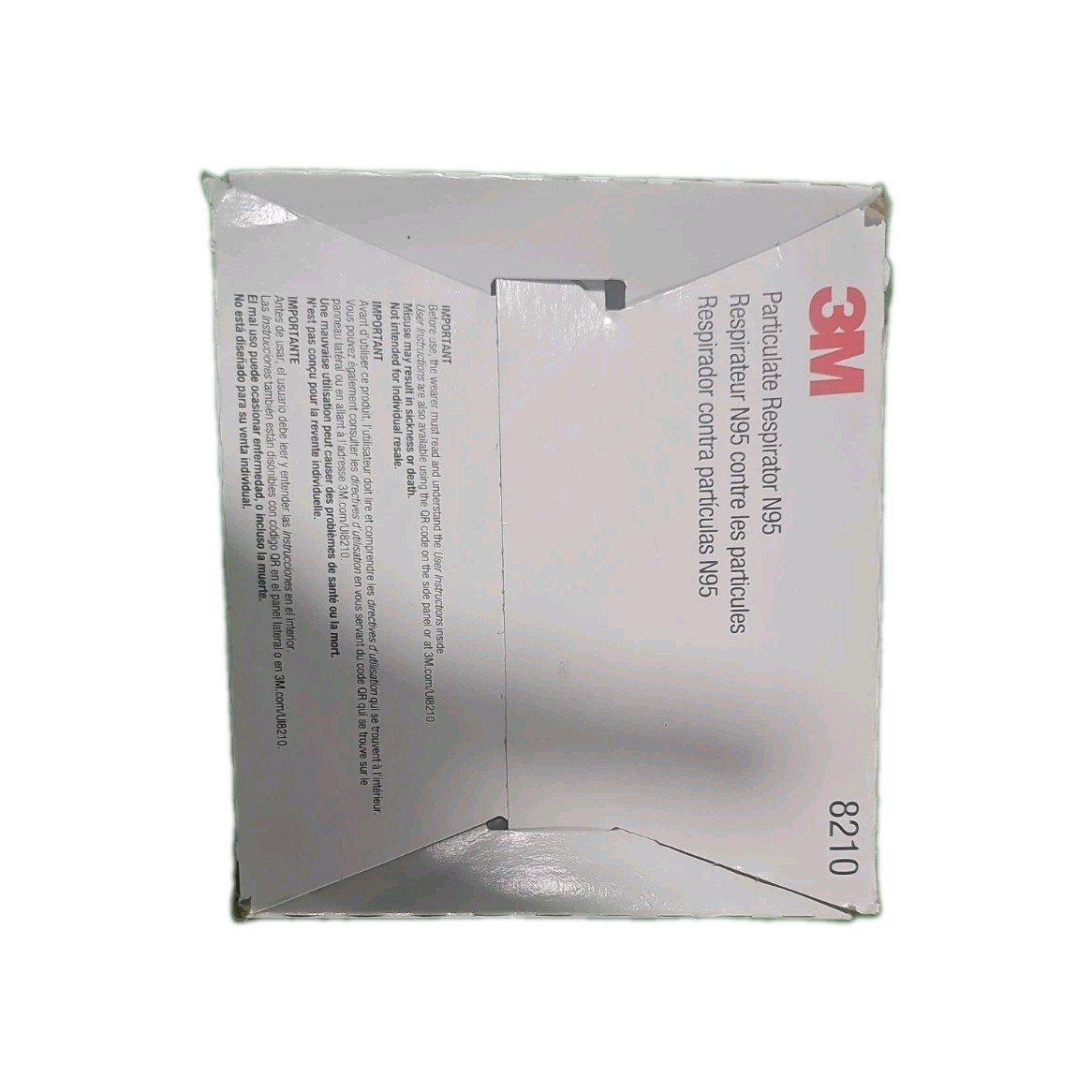 3M 8210 N95 Particulate Respirator Mask Box of 20 EXP 04/2025 NIOSH