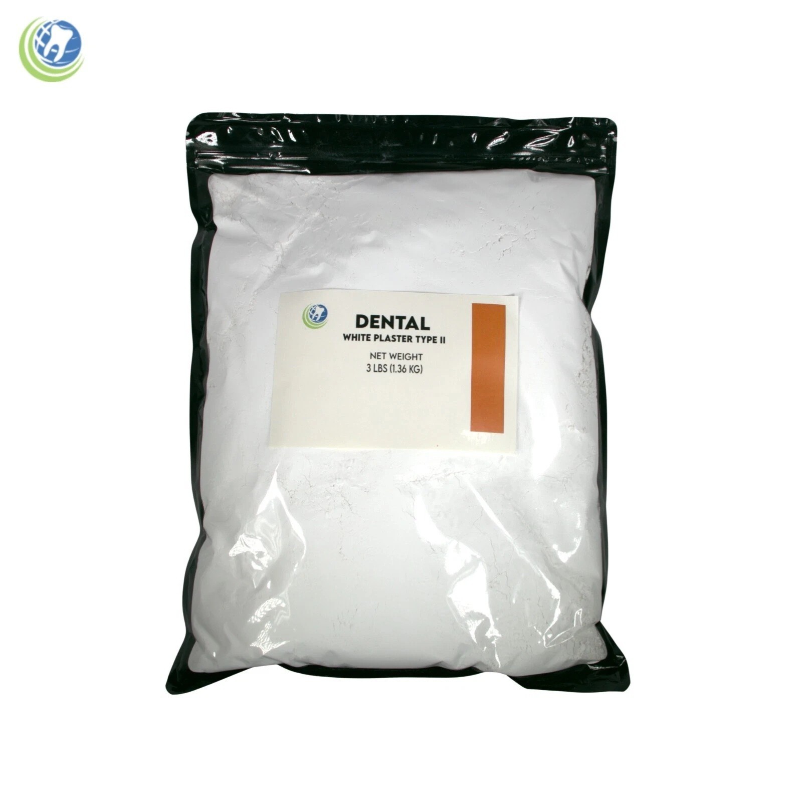 1 to 5 LBS White Dental Plaster Type II Regular Set Gypsum 2-3 Day Delivery