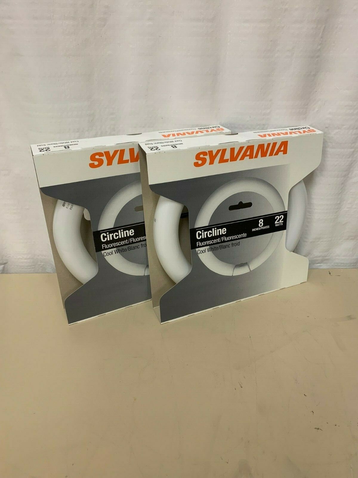Sylvania Circline Fluorescent Cool White Round light 8 inches 22 Watt (Lot of 2)