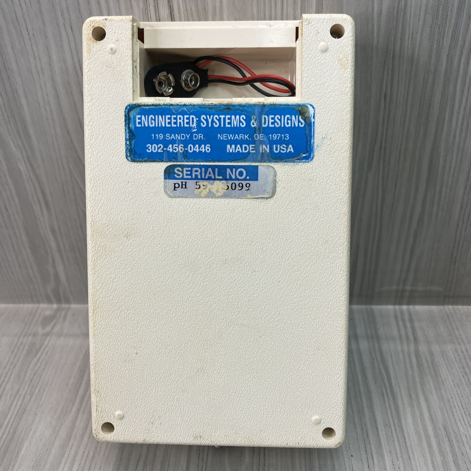 ESD – Engineered Systems & Designs Ph 59 – No pH Electrode – Working