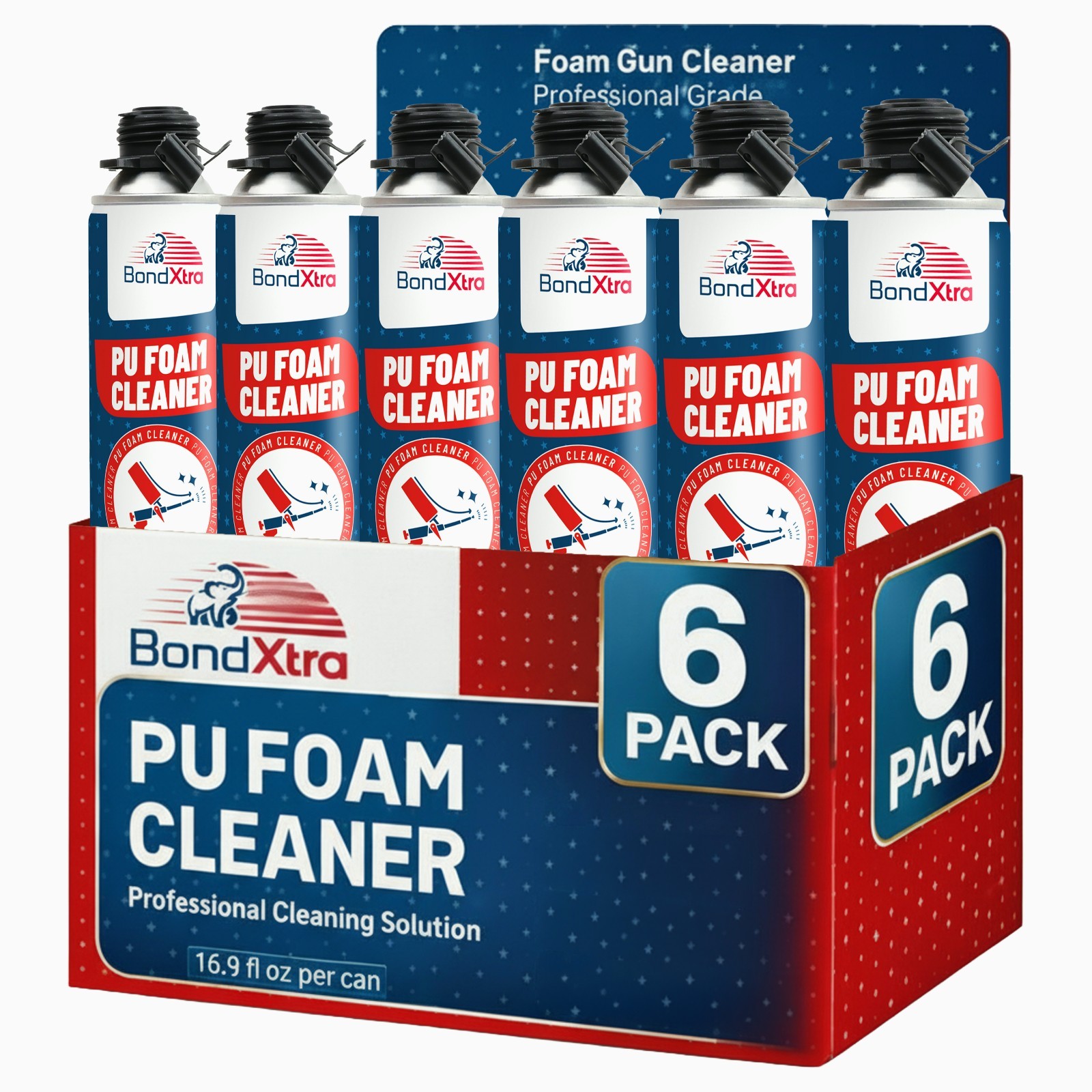 Spray Foam gun cleaner 6×16.9 fl. oz Insulation Polyurethane Sealant Remover