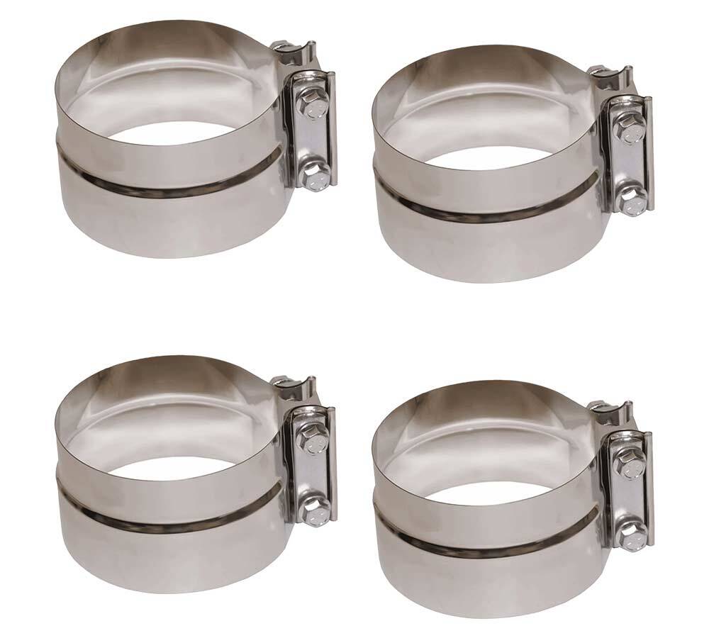 4PK 5″ Stepped Exhaust Clamp Butt Joint Band Sleeve Coupler Replace EC50PLS-R