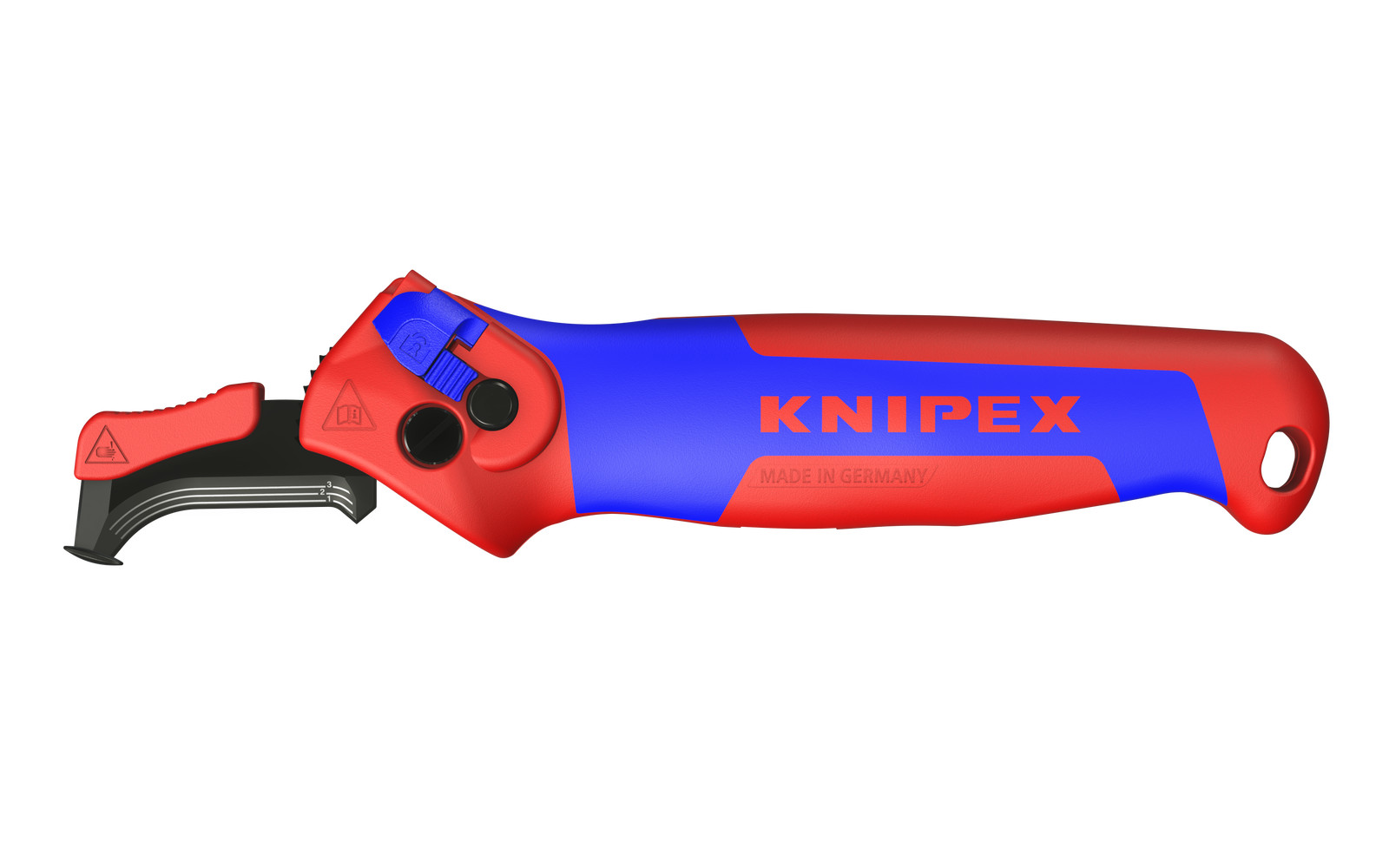 Knipex 16 50 145 SB Stripping Knife With guide shoe and ratchet function