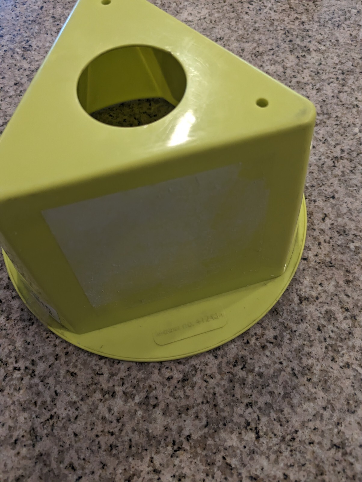 Inventory Control Cone w/ Dry Erase Decals Polypropylene Yellow 412434