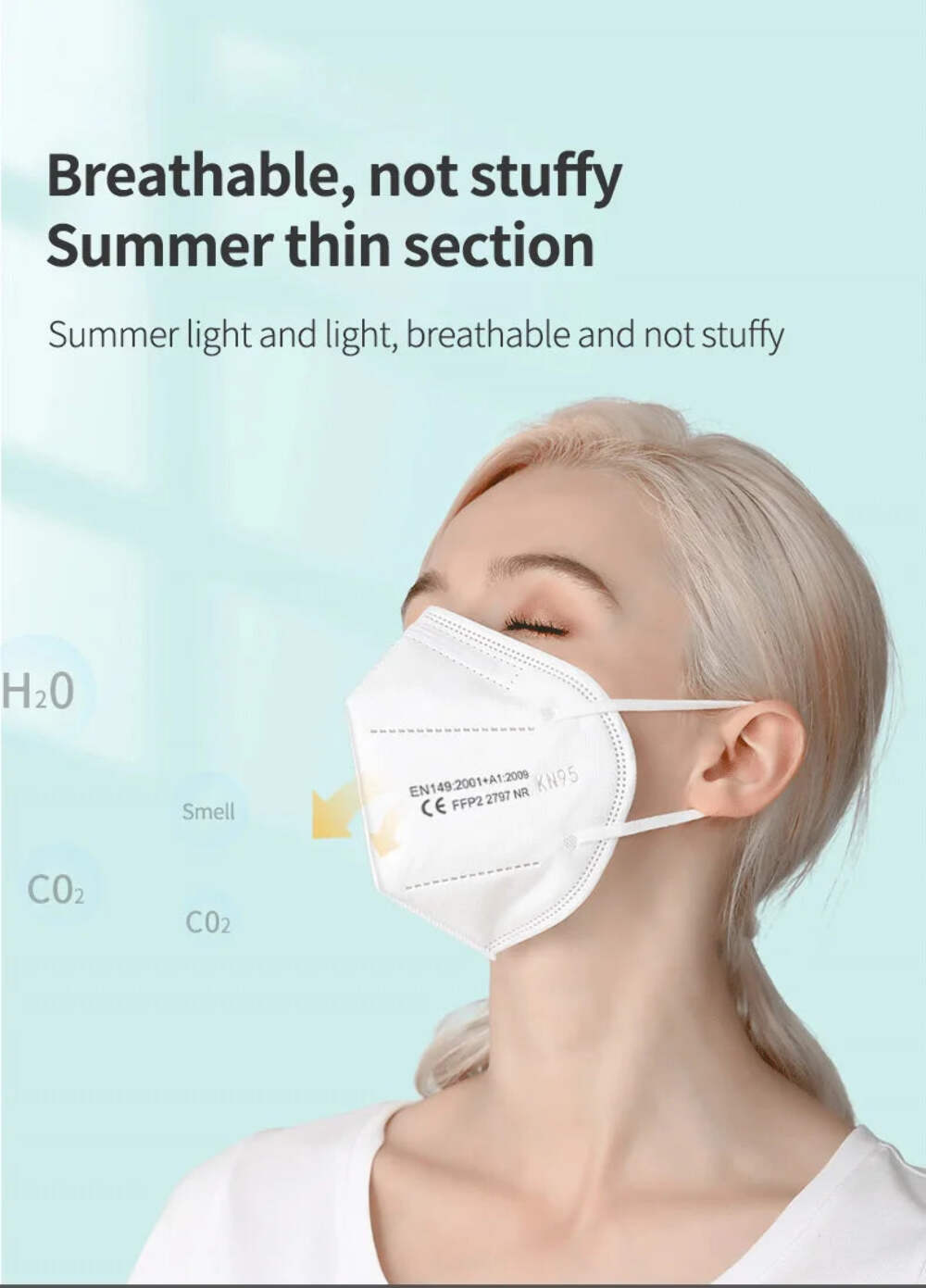 FFP2 KN95 Face Masks 10-200 Pack 5-Layer Filter Adult Protective Masks CE