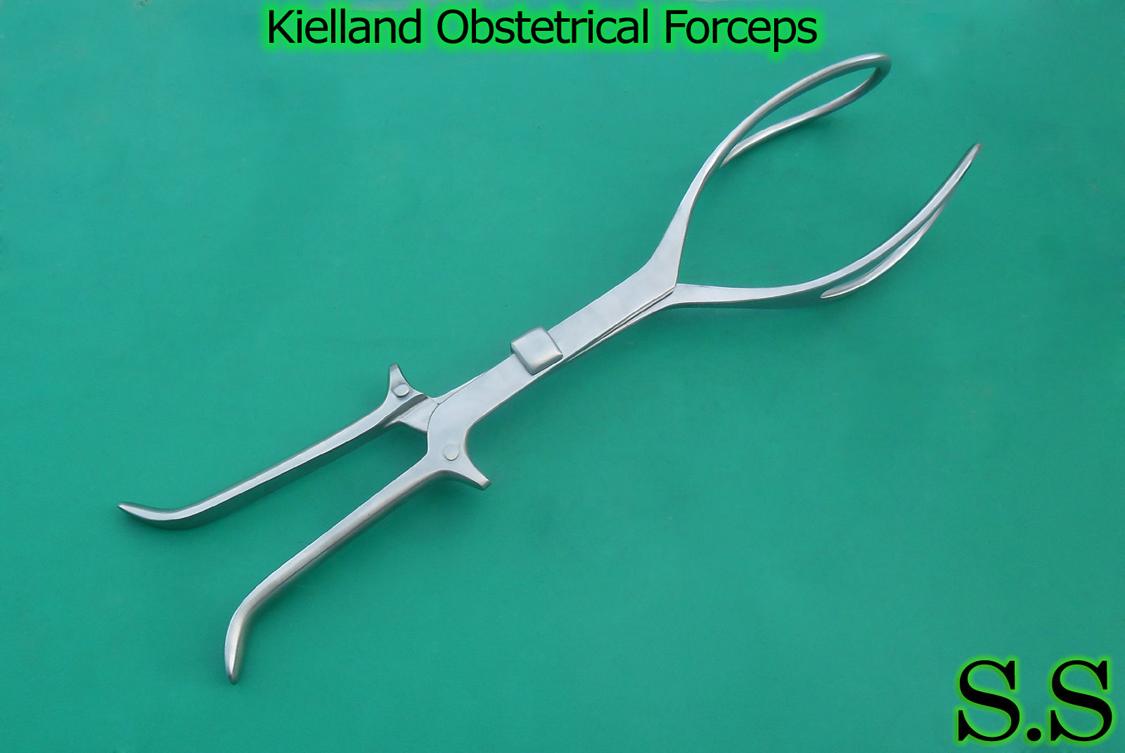 Kielland Obstetrical Forceps 41cm Gynecology INSTRUMENTS MW-02