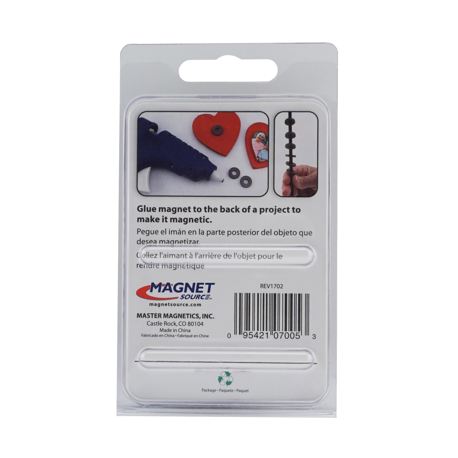 Magnet Source .118 ” L X .69 ” W Black Ring Magnet Rings (5-Pack)