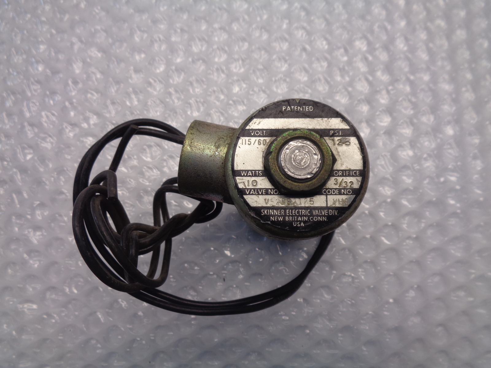 SKINNER ELECTRIC V52DB2125 VALVE (AS PICTURED) UNMP