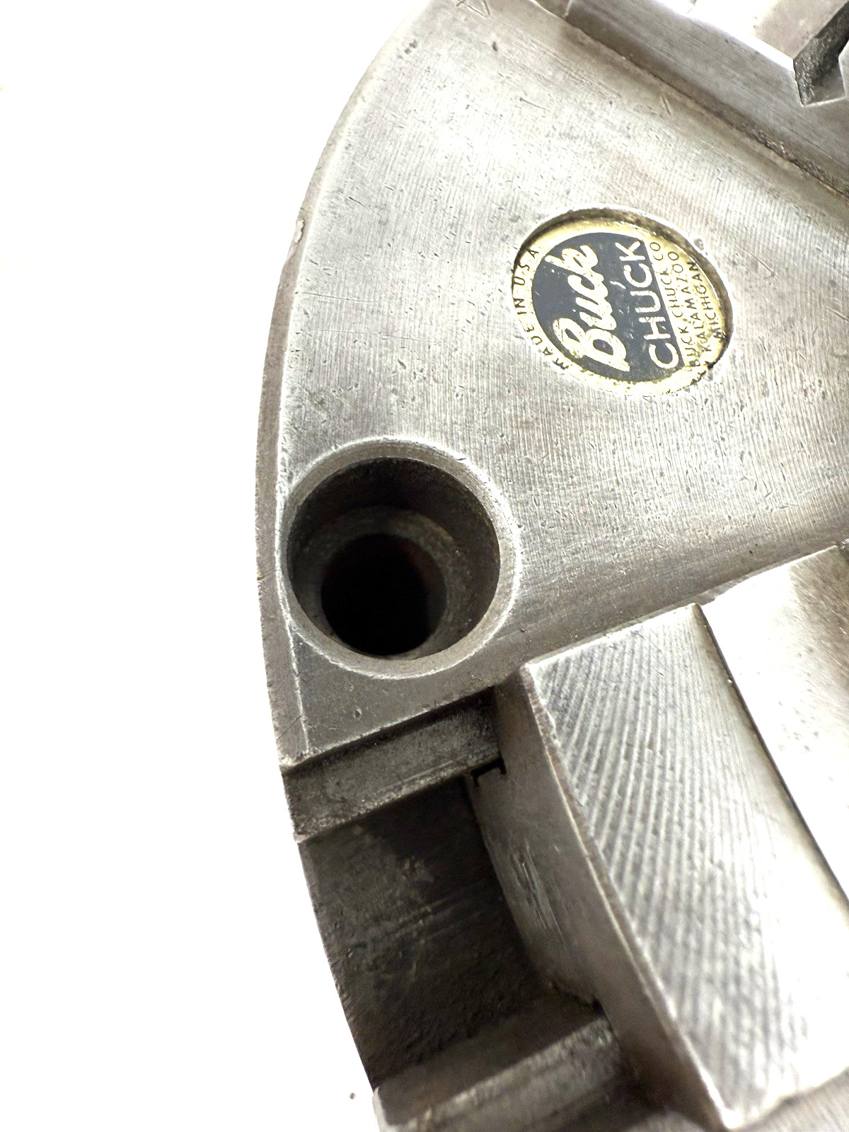 8-1/4″ BUCK 6 Jaw Lathe Chuck #4862 Made in USA – No key see details
