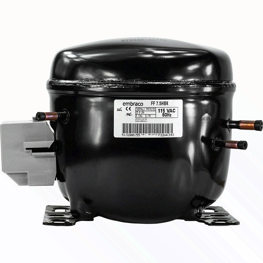 Embraco FF7.5HBK Replacement Refrigeration Compressor 1/5 HP R-134A R134A