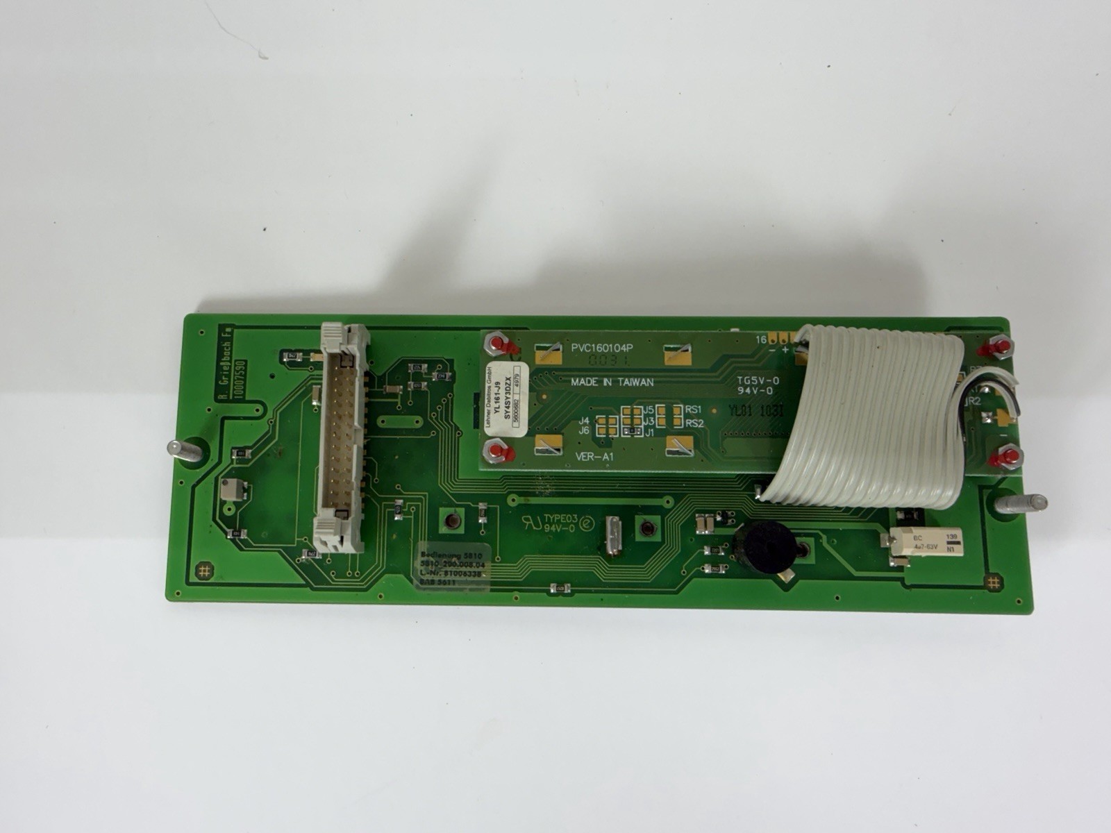 Eppendorf Centrifuge Display Board PVC160104P YL161-J9