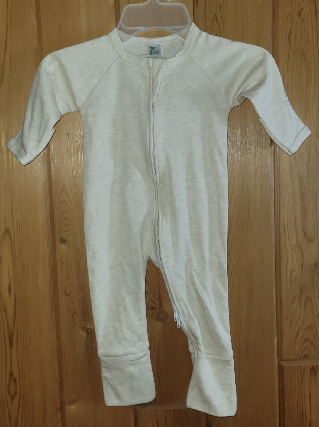 Baby One-Piece Pajamas, Fold Over Mittens, Fold Over Footies – Blank 3-6 month