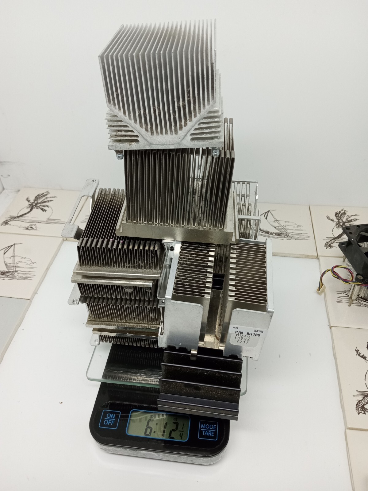 Lot Of 28 Vintage Computer Aluminum Heat Sinks Large & Small Variety 21 Lb 10 Oz