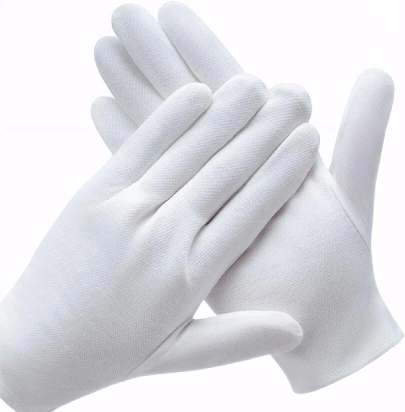 Breathable White Cotton Gloves for Dry Hands – 6 Pairs of Moisturizing Liners
