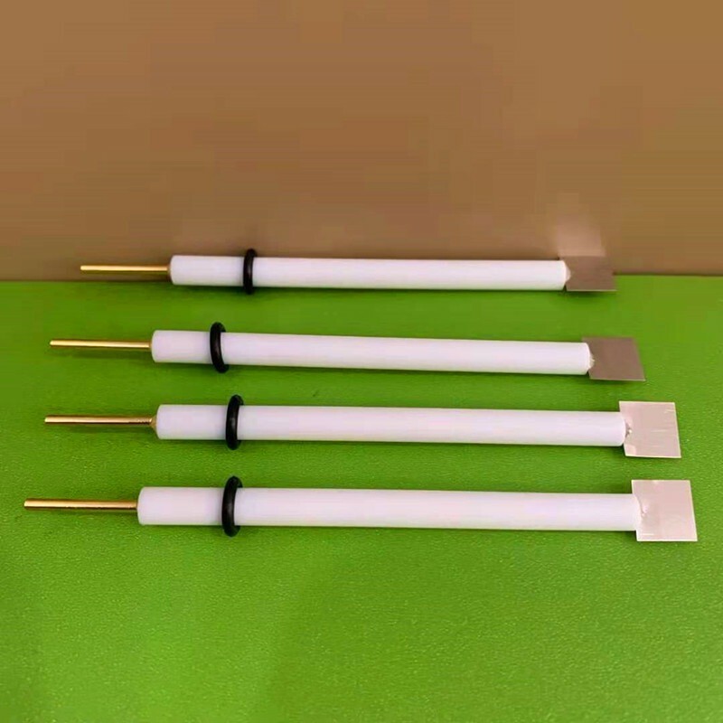 1Pc Purity 99.99% Pt Platinum Electrode Platinum Plate Electrode PTFE Rod 6x80mm