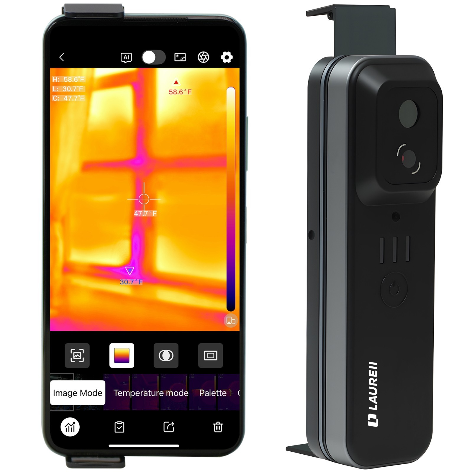 LAUREII TISR 512×384 Infrared Thermal Imager Camera Android & iOS WiFi Wireless
