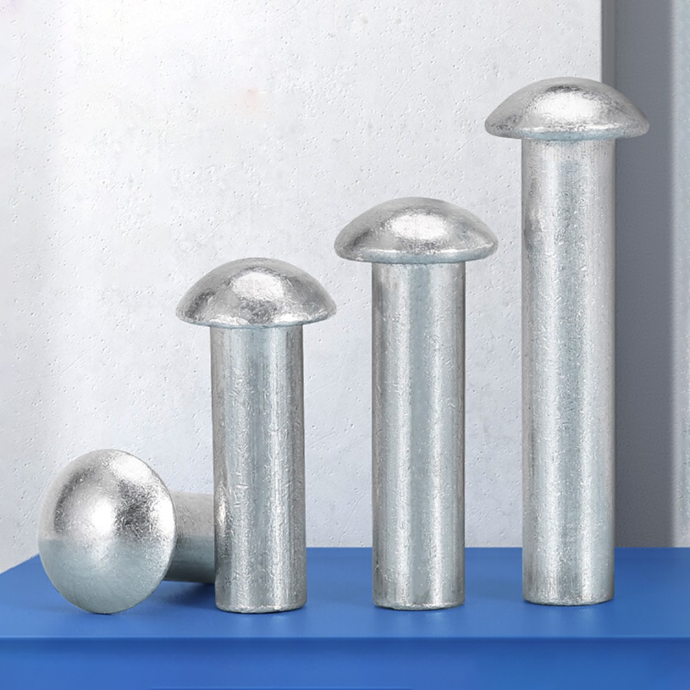 Solid Aluminium Dome Head Round Rivets DIN 660 2mm 2.5mm 3mm 4mm 5mm 6mm 8mm