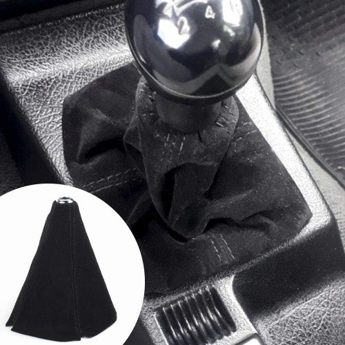 Suede Leather Shift Boot with Black Stitch Manual or Auto Gear Sh Color: Black