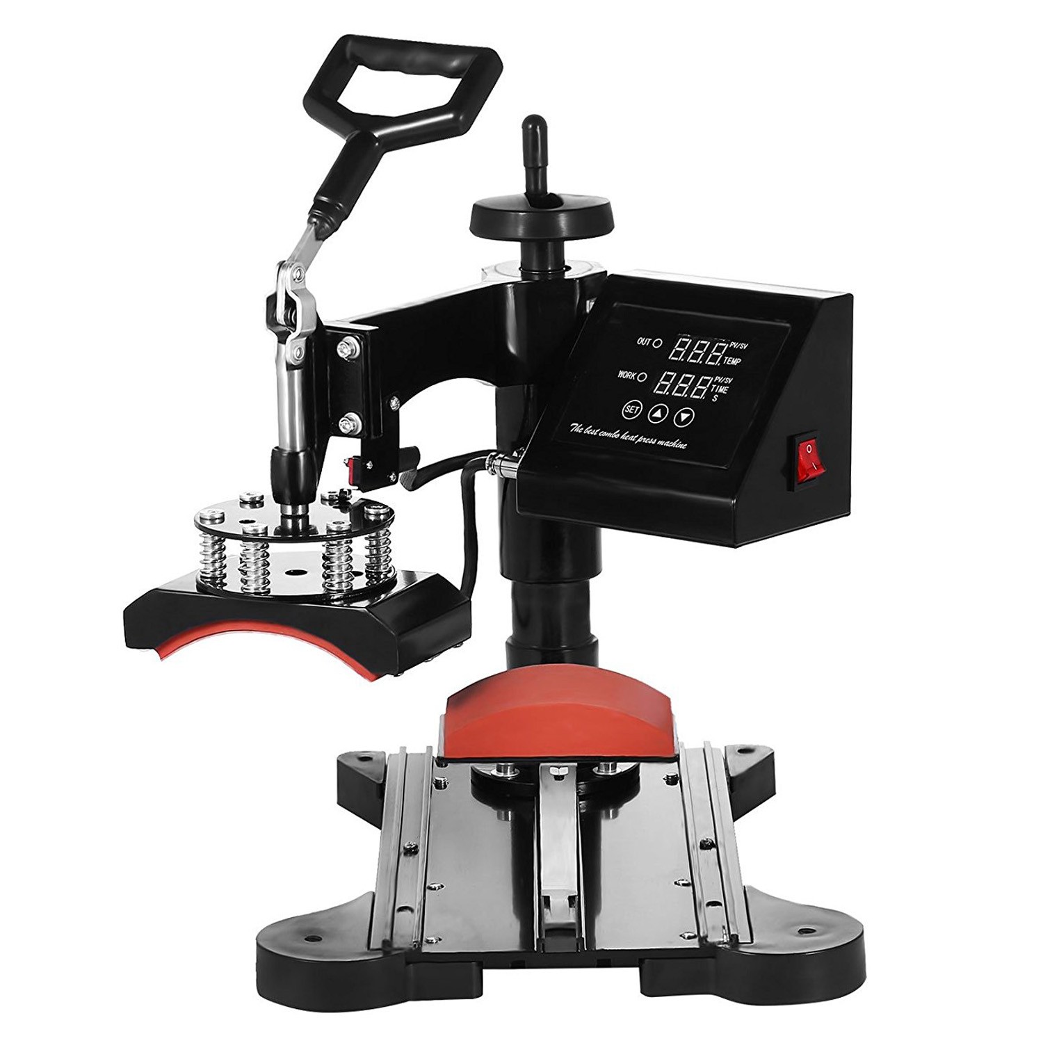 15″x15″ 5 in 1 Heat Press Machine Transfer Sublimation T-Shirt Mug Hat Plate
