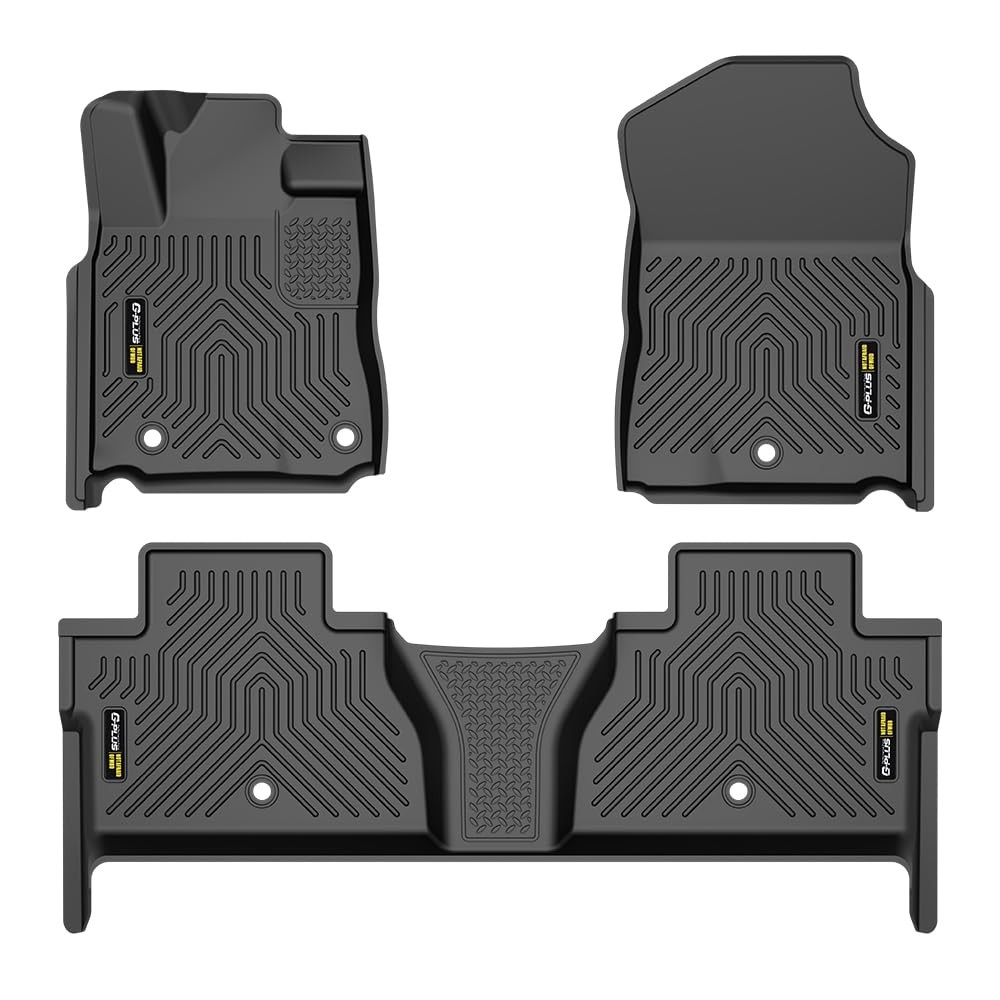 3PCS TPE Floor Mats Cargo Liner Toyota Tundra CrewMax 2014-2021 1st 2nd Row