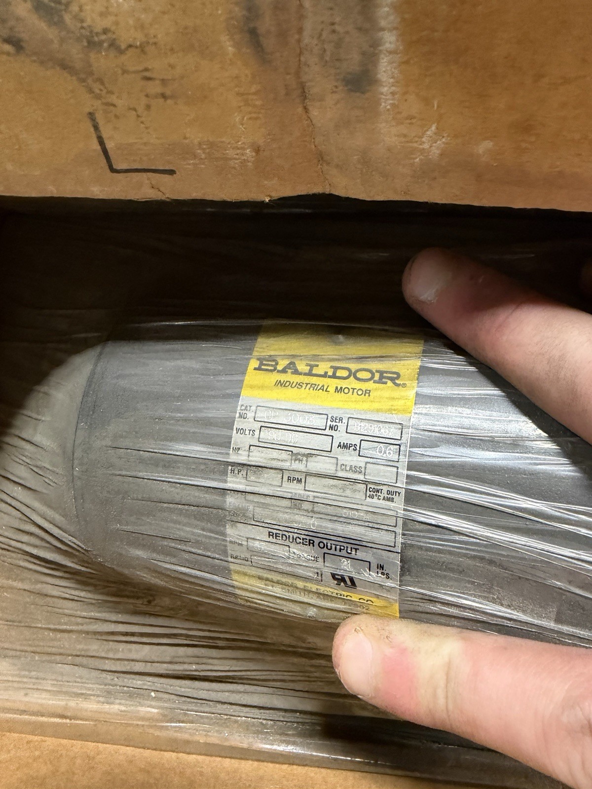 NEW BALDOR GP3003 INDUSTRIAL MOTOR 90VDC 30-BA-0 1/15HP 0.6A