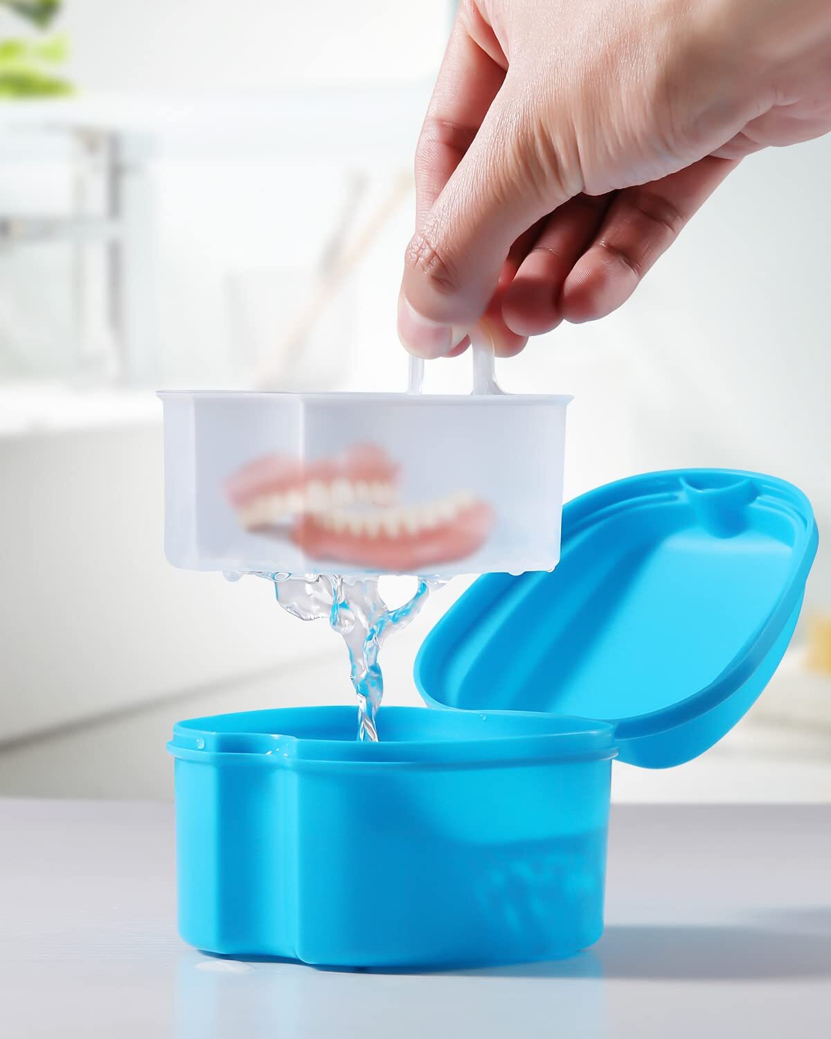 JMU Orthodontic Retainer Denture Storage Box Case Mouthguard Container Colors