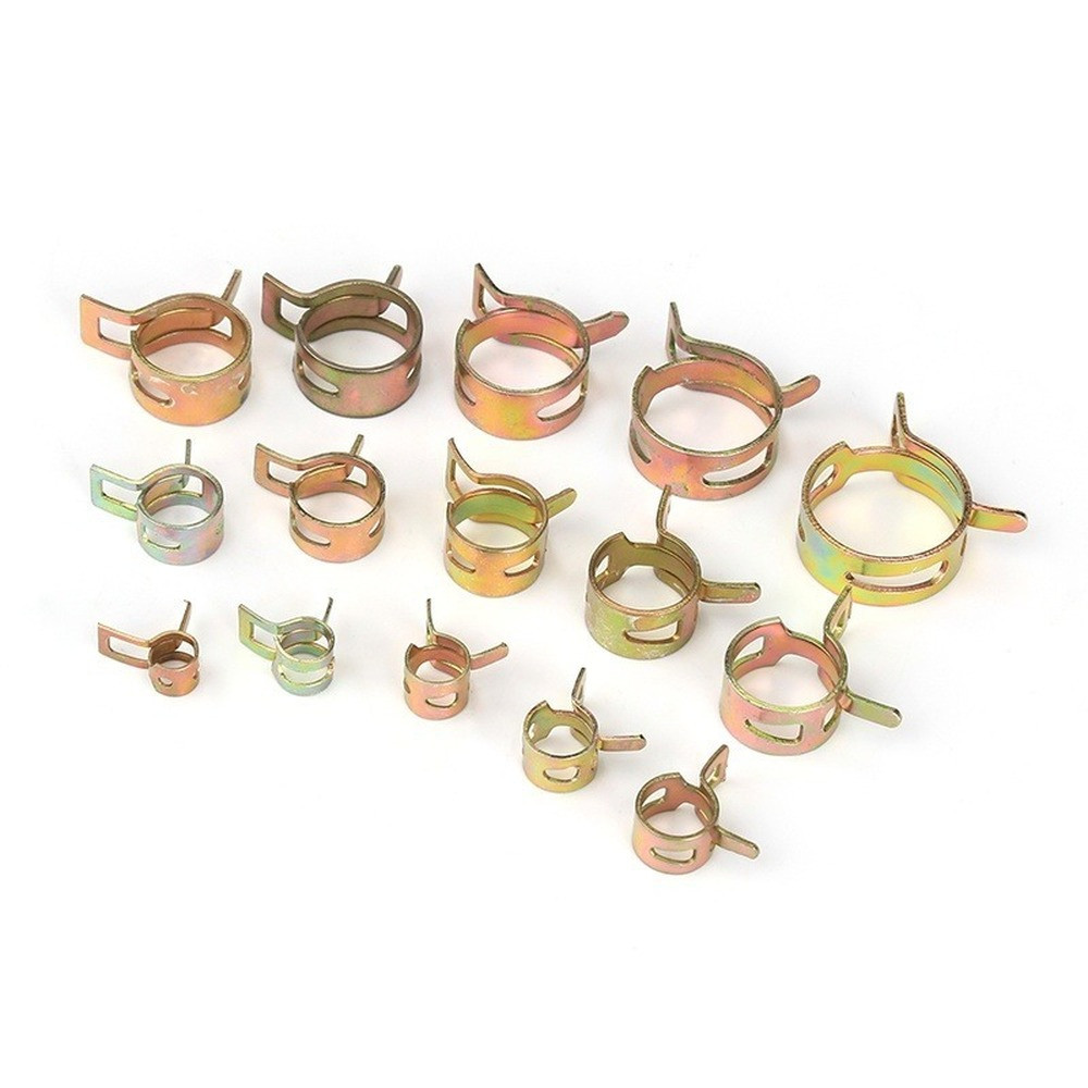 115Pcs 6-22mm Spring Retaining Clips Fuel Hose Line Water Pipe Air Tube Clamps