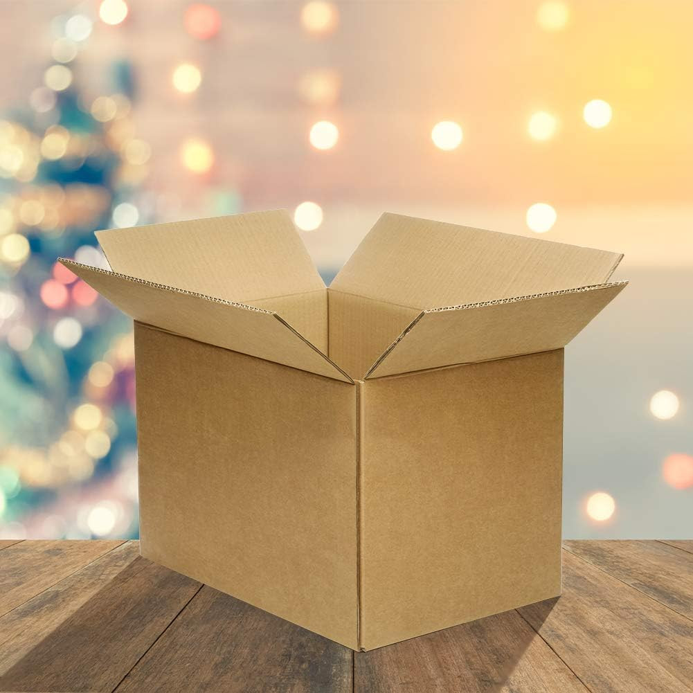 Shipping Boxes Mailers 8X6X4 Inches Corrugated Cardboard Small Packing Kraft Mov