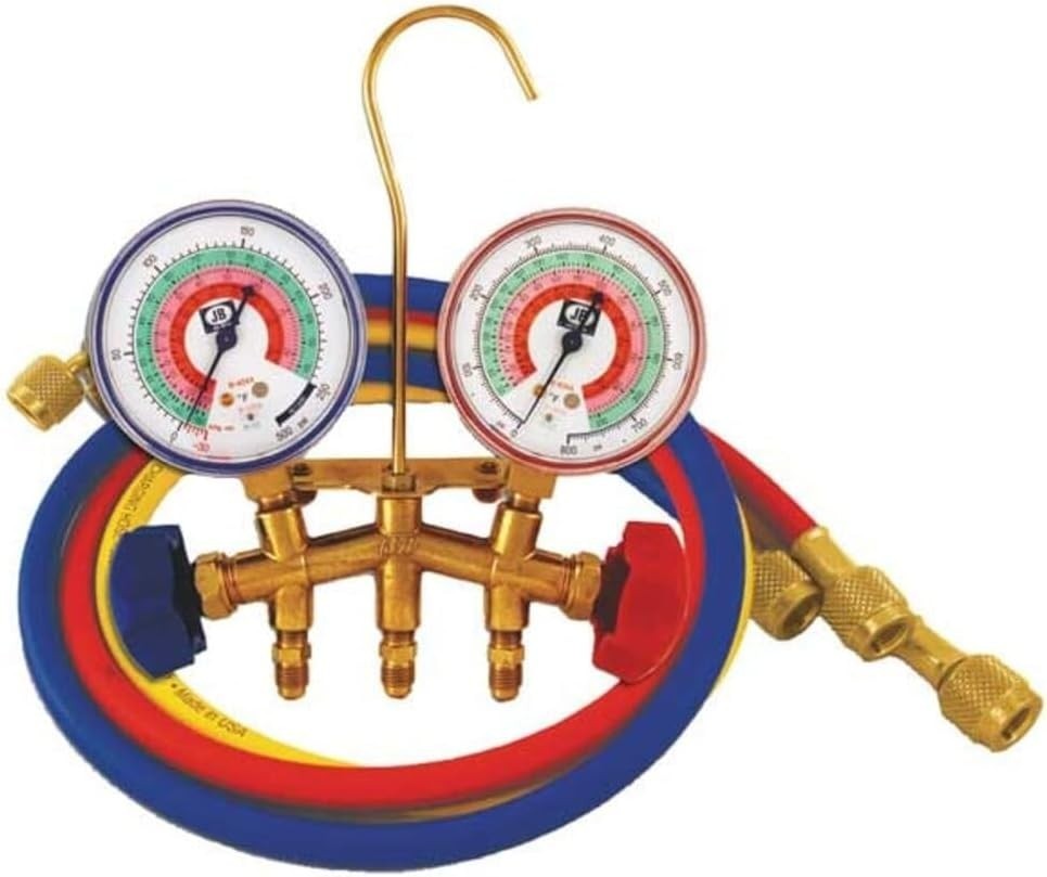 JB Industries manifold gauge, 2 Valve M2-5-410A HD NEW