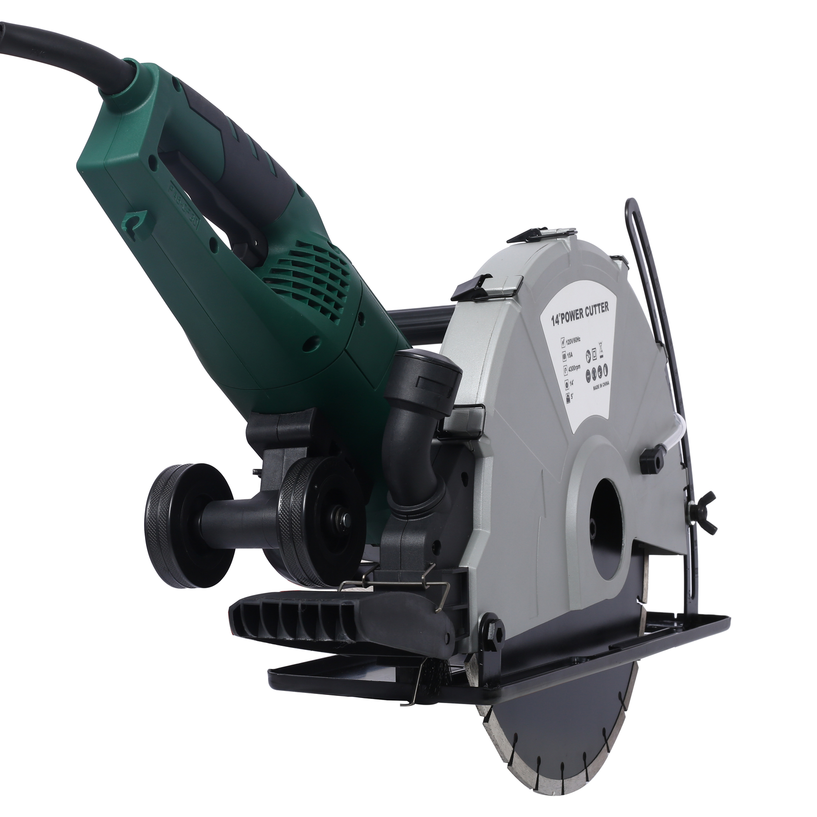 14″ Wet/Dry Electric Corded Circular Concrete Saw/Power Angle Cutter 2600W