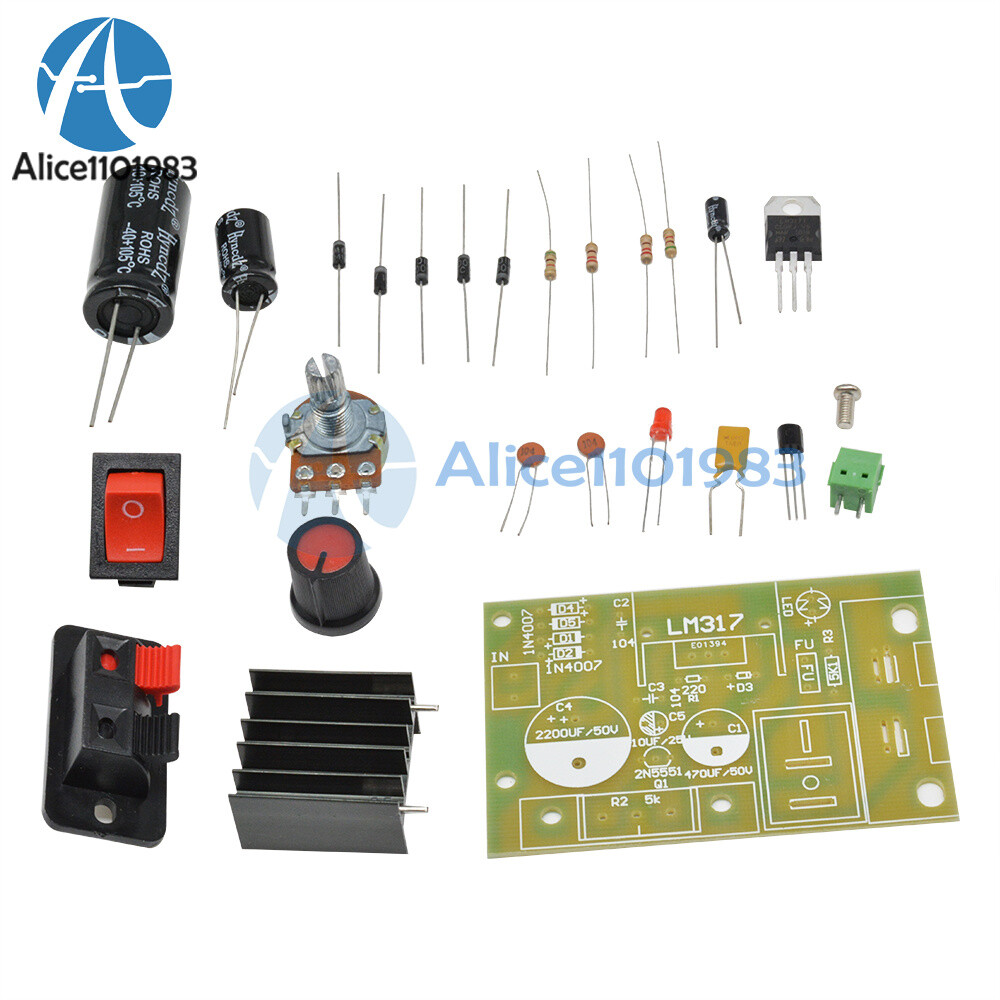 LM317 Step-down DC 5V-35V to 1.25V-30V DIY Kits AC/DC Power Supply Module