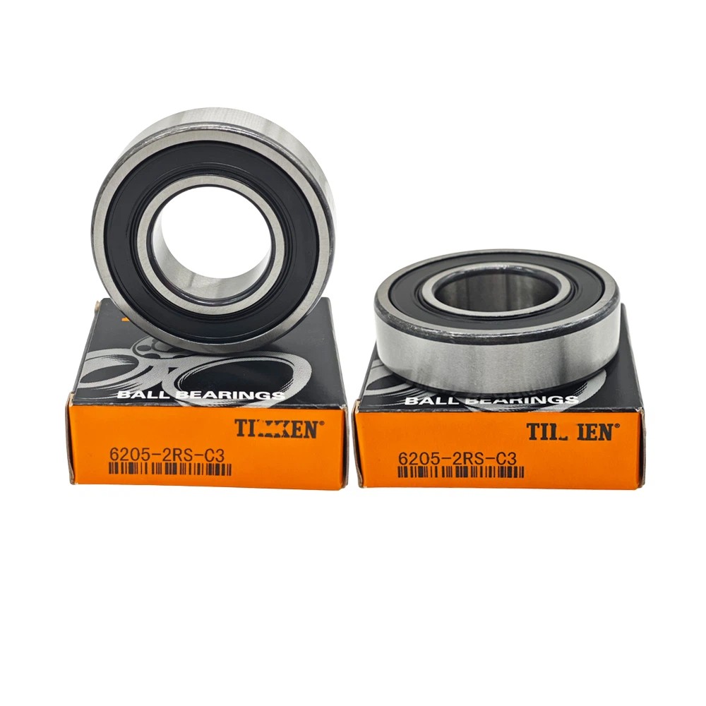 2 PACK Double Rubber Seal Bearings 6205RS Fit For TIMKEN 6205-2RS C3 25X52X15MM