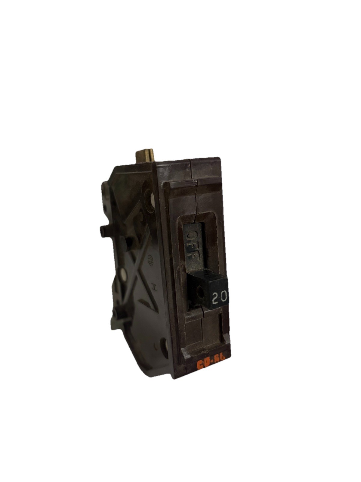 Wadsworth A120 A120N 1 Pole 20 Amp Metal Foot Circuit Breaker