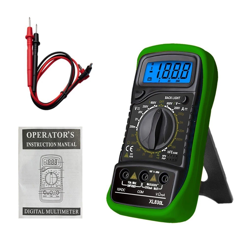 XL830L VC830L Handheld Digital Multimeter LCD Backlight Portable AC/DC Ammeter V