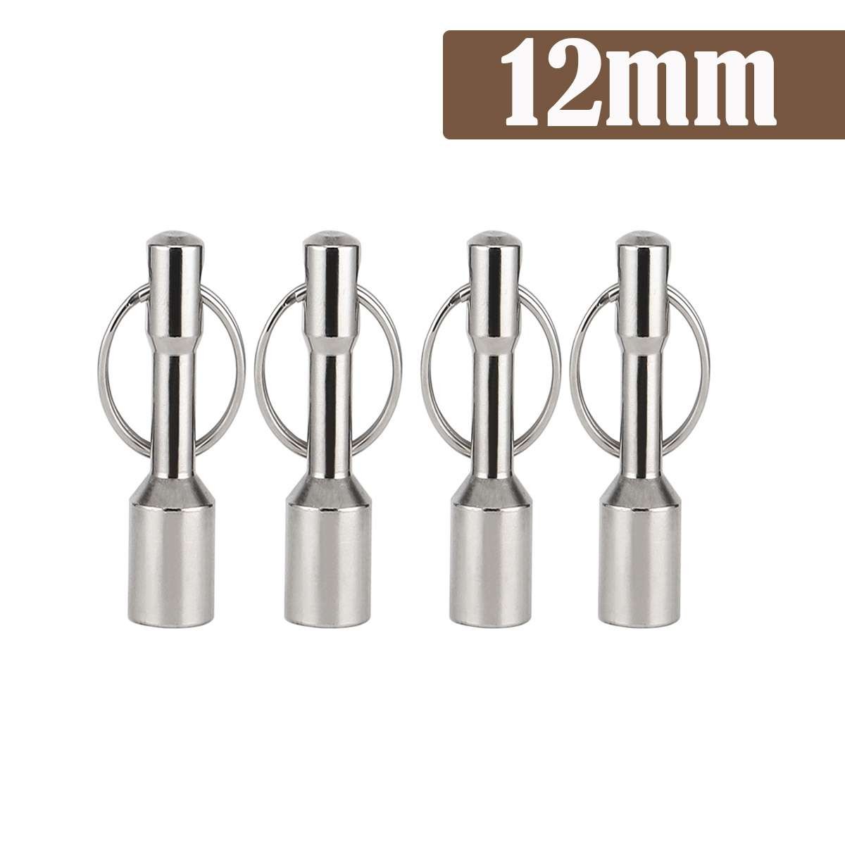 4Pcs Antique & Jewelry Tester Magnet Keychain Keyring Test Brass, Gold, Silver
